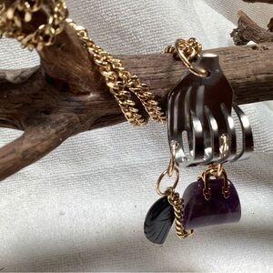 Fork and purse neckless